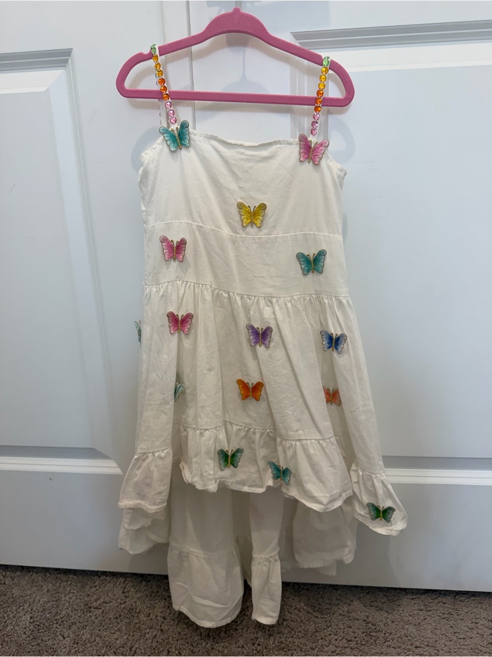 Lola + The Boys 3D butterfly little girl dress